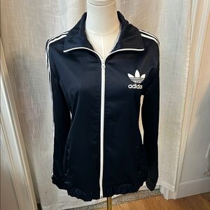 Original Adidas Satin Europa Track Top Jacket Blue.